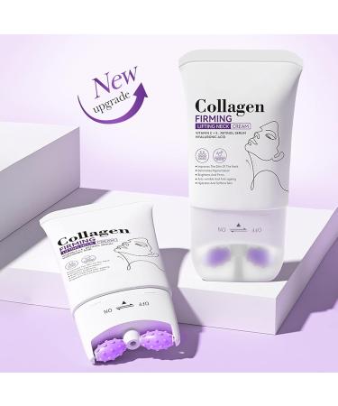 Collagen Neck Creams with Roller for Tightening and Firming Neck Firming Cream Tightening and Lifting Sagging Skin Collagen Necks Moisturizing Cream with Hyaluronic Acid Retinol Reduce Wrinkles - Buy Online on GoSupps.com