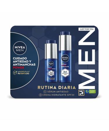 NIVEA NIVEA DAILY ROUTINE MEN CASE Anti-Aging Serum & Moisturizing Cream SPF30 (2 pcs)