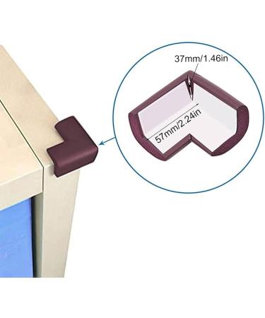 INCREWAY 16pcs Brown Safety Corner Cushion - Baby Proofing Corner Protector with Adhesive - Buy Online on GoSupps.com