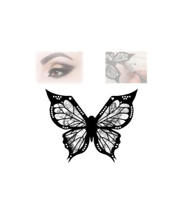 Butterfly Stencil For Eyeliner Butterfly Makeup Stencil Butterfly Eyeliner Stamp Winged Eyeliner Tool Reusable And Flexible Eyeliner Stamp