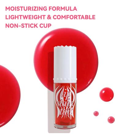 3-Piece Set: Long-Lasting Lip Stain in 3 Colors - Non-Sticky, Waterproof & Moisturizing Lip Tint Gloss - Ideal Gift for Women & Girls - Buy Online on GoSupps.com