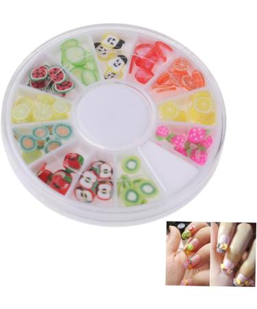 Beaupretty 12 Nails Decoration Nail Art Decoration Fruit Decor Nail Beauty Accessories Polymer Clay Slices for Nail Manicure Tool Manicure Tools Decorate Boxed Drill Disc Nail Art Decor - Buy Online on GoSupps.com