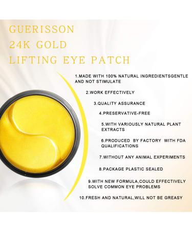 24K Gold Under Eye Patches - 30 Pairs for Dark Circles, Puffiness, Bags, and Wrinkles | Collagen Eye Masks - Buy Online on GoSupps.com