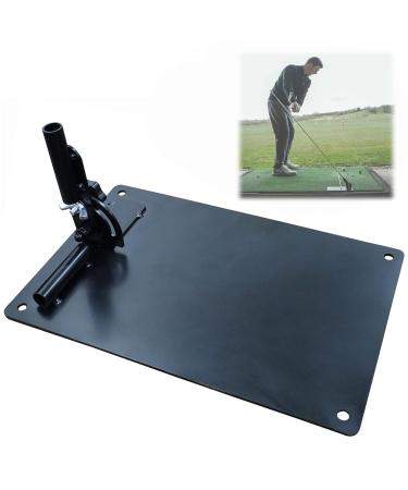 Golf Practice Plate Durable Metal Professional Swing Trainer Practice Tool Training Equipment Golfing Accessory 1 Pack Standard Golf Swing Plane