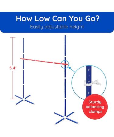 Giggle N Go Limbo Game Set - Fun Outdoor Game for Kids and Adults | Ideal Yard, Backyard, and Lawn Games for Family Parties and Gatherings - Buy Online on GoSupps.com