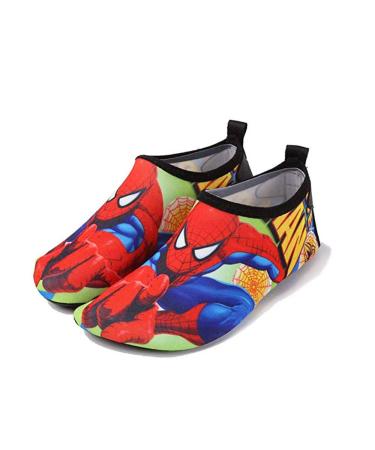 S Freedom Unisex Kids Quick-Dry Barefoot Aqua Socks Shoes For Beach Pool Surfing Walking Soft Little Kid (4-8 Years) 9.5-11 Little Kid Red Spider