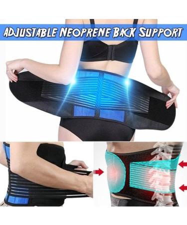 Durable XXL Adjustable Waist Support Belt for Lumbar Pain Relief - Comfortable Back Brace for Men - Buy Online on GoSupps.com