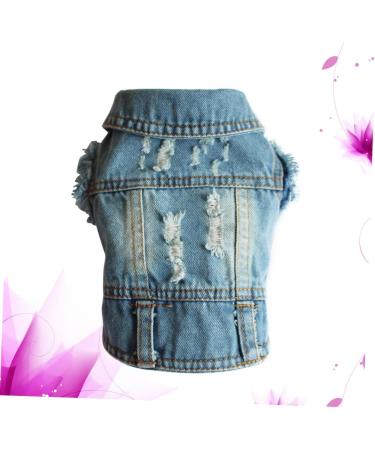 Frcolor Denim Vest for Dogs - Stylish Sun Protection & Winter Dress | Tank Tops & Muscle Shirts for Small Pets - Buy Online on GoSupps.com