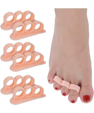 Careor 6 pieces hammer toe pillows - hammer toe gel pads corrector & straight for curly curved claw and malet toes relief - right & left gel pillows support coat of arms
