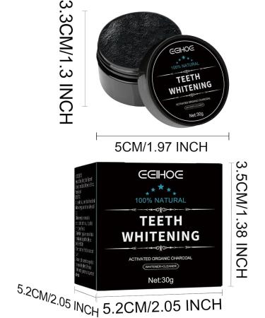 Natural Bamboo Activated Carbon Powder - Teeth Whitening & Cleaning | Charcoal Tooth Whitening Powder - 1 Piece - Buy Online on GoSupps.com