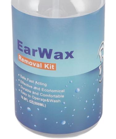 Ear Washer Bottle System - 6 Transparent Tips, 1.2m Silicone Tube, 500ml - Safe & Easy Ear Cleaning Kit for Adults - Includes Ear Muff - Home Use - Buy Online on GoSupps.com