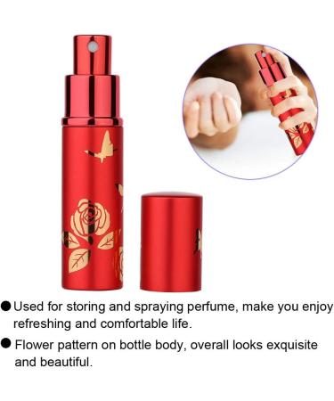 Verdant Touch Perfume Spray Bottle Portable Perfume Bottle Aluminum Atomizer 10ml Empty Cosmetic Spray Bottle (Red) - Buy Online on GoSupps.com