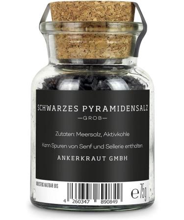 Ankerkraut Pyramid salt coarse salt finishing salt black salt flower 75 g in stopper glass - Buy Online on GoSupps.com