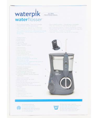 Waterpik Ultra Professional Waterflosser WP-667EU - Adjustable Pressure 7 Attachments Integrated Timer | International Shipping - Buy Online on GoSupps.com