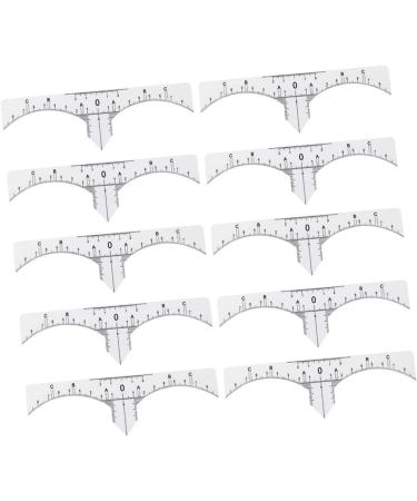 Angoily 10pcs Set Eyebrow Tools Eyebrow Ruler Eyebrow Guide Measure Tool Eyebrow Stickers Disposable - Buy Online on GoSupps.com