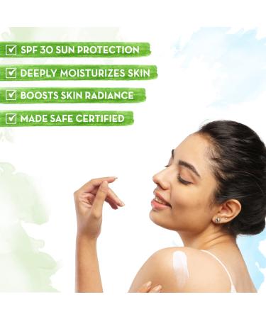 Mamaearth Vitamin C SPF 30 Sunscreen Body Lotion | Helps Prevent Tanning & Adds Glow to Skin | Lightewieght & Non-Greasy | Suits All Skin Types | 10.14 Fl Oz/300ml - Buy Online on GoSupps.com