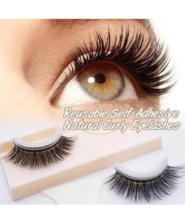 Kaylash Reusable Self Adhesive Eyelashes - 3 Pairs 3D Thick Natural Lashes | Waterproof & Stable - Buy Online on GoSupps.com