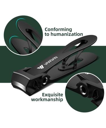 2024 Premium Nail Clippers for Men & Women | Wide Jaw Toenail Clippers for Thick Nails | Angled Head with Catcher - Ideal for Seniors - Buy Online on GoSupps.com