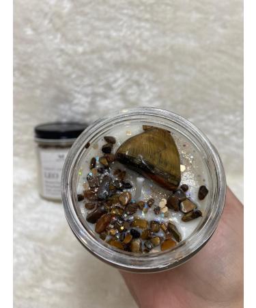 6 Oz Leo Crystal Candle | Aromatherapy Stress Relief | Astrology Vegan Gemstone Soy Candle - Shop Internationally - Buy Online on GoSupps.com