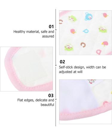 3Pcs Cotton Baby Belly Band - Newborn Umbilical Cord Protection | Pink Waist Support - Buy Online on GoSupps.com