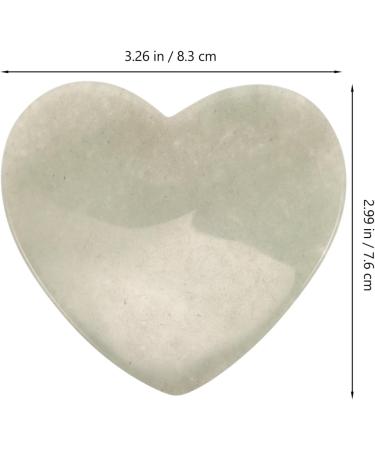 Nolitoy Mini Herz Daumen Sorgensteine - Jade Crystal Massage Stones for Meditation & Gua Sha - International Shipping Available - Buy Online on GoSupps.com