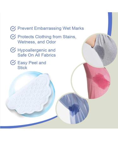 30 Disposable Underarm Sweat Pads | Sweatproof Perspiration Patches for Unisex | Keep Underarms Dry and Clothes Clean - Buy Online on GoSupps.com