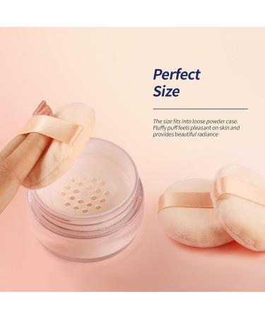 Teenitor 6PCS Soft Face Powder Puff Set - 2.36inch Velour Makeup Puffs for Setting Loose Powder - Body and Mineral Powder Applicator - Buy Online on GoSupps.com