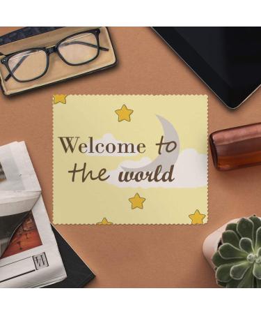 Buy 2 x Microfiber Cleaning Cloths 'Welcome to The World' - Eco-Friendly & Durable | International Shipping Available - Buy Online on GoSupps.com