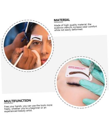 FOMIYES 288 Pcs Eyebrow Stickers Eyebrow Kit Eyebrows Shaper Eyebrow Tools Eyebrow Shaper Disposable 1 count (Pack of 1) Whitex3pcs - Buy Online on GoSupps.com