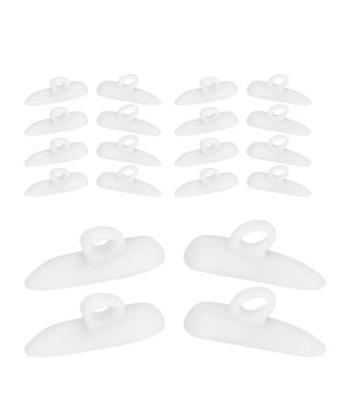Hammer Toe Cushions Pad SEBS Corrector - 10 Pairs White Toe Separator for Adults - Buy Online on GoSupps.com