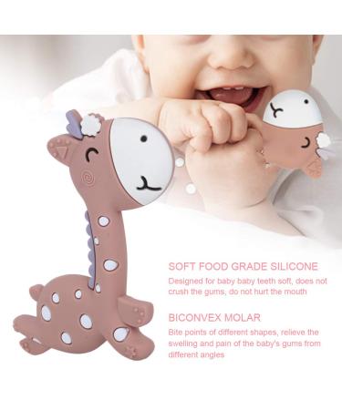 Cartoon Silicone Baby Bite Ring - Calming Teething Toy for Girls & Boys | Perfect Shower Gift - Buy Online on GoSupps.com
