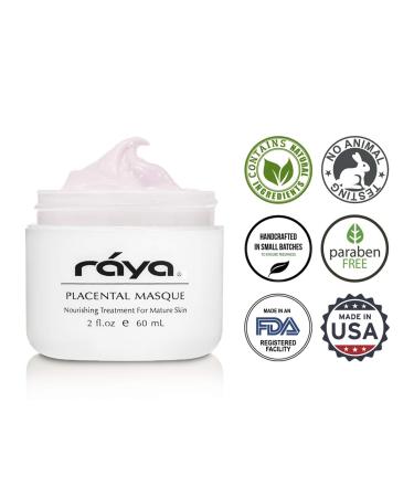 Raya Placental Masque (606) - Nourishing Facial Treatment Mask for Dry & Aging Skin | Revitalize & Reduce Wrinkles | International Shipping Available - Buy Online on GoSupps.com