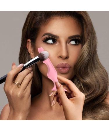 COHEALI Eyeshadow Stencils 2pcs Silicone Beauty Ruler Eyeshadow Silicone Eyeliner Shield Silicone Eyebrow Stencil Bevel Cream - Buy Online on GoSupps.com