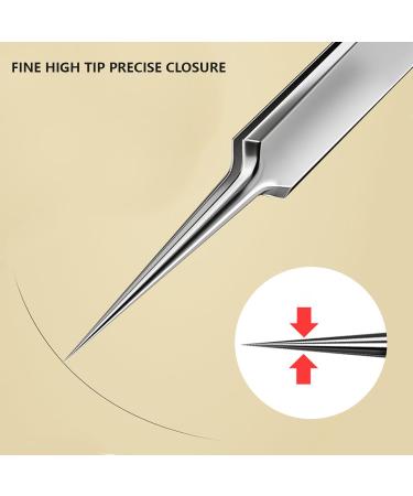 One Piece Metal Pointed Nose Tweezers Durable Stainless Steel Pointed Tweezers Fine Pointed Tweezers Ingrown Hair for Splitter Removal and Ingrown Hair Treatments - Buy Online on GoSupps.com