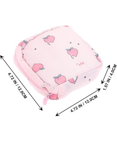 Healifty Travel Makeup Bag Organizer & 2pc Sanitary Napkin Storage Bags - Cute Cartoon Tampon Pouches for Women & Girls - Buy Online on GoSupps.com