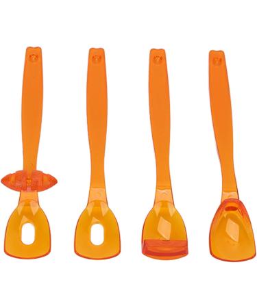 Effective Tongue Muscle Trainer - 4-Piece Portable Device for Dysarthria Recovery | Improve Mouth & Lips Strength (Orange) - Buy Online on GoSupps.com