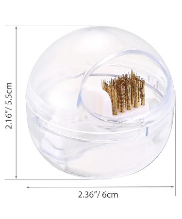Noverlife Mini Nail Drill Bits Cleaner Brush Case with Steel Wire & Nylon Brush - Portable Nail Art Drill Head Cleaning Tool - Buy Online on GoSupps.com