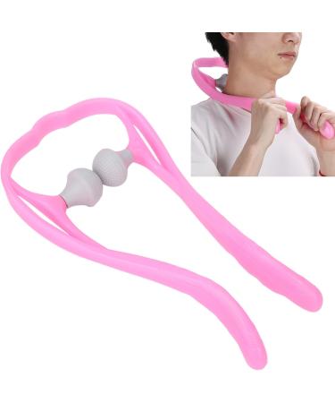 Verdant Touch Roller Neck Massage Tool | Handheld Trigger Point Neck & Shoulder Self Massager - Pink - Buy Online on GoSupps.com