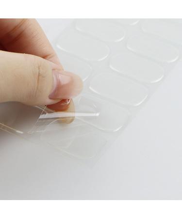 Transparent Gel Nail Strips KALEFUL Semi Cured Gel Nail Stickers Nail Art Decoration Design Supplies - Buy Online on GoSupps.com