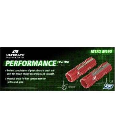 ASG Ultimate Piston Polycarbonate M170 - Red Adult Unisex | One Size | Shop Internationally - Buy Online on GoSupps.com