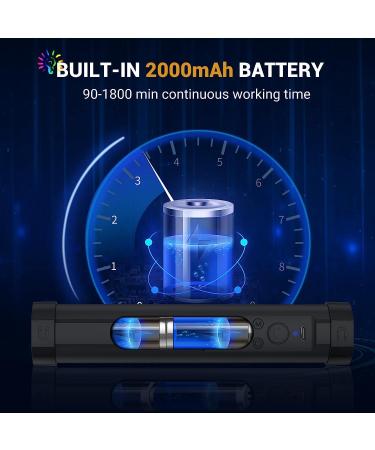 LUXCEO Handheld RGB LED Video Light Wand for Photography - Rechargeable Mini Stick for Video Shooting - Magnetic Professional Tube Light for YouTube and TikTok - Black - Buy Online on GoSupps.com