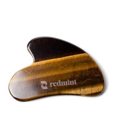 Redmint Tiger Eye Gua Sha Tool for Face | Rooted in Ancient TCM Wisdom | Rediscover Youthful Skin | Facial Massage Tools Face Stone Gua Sha to Reduce Puffiness