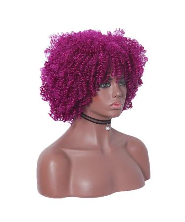 Afro Wig for Women - Red Cosplay Curly Long Hair | Retro 60s 70s 80s Party Synthetic Wig - Buy Online on GoSupps.com