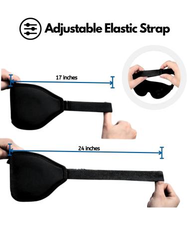Premium Blackout Sleep Mask | Light Blocking Eye Mask for Travel Meditation & Sleep - Ideal for Shift Work - Buy Online on GoSupps.com