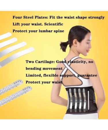 Premium Lumbar Support Belt for Men XL - Pain Relief & Injury Prevention | Double Withdrawal Waist Support - Buy Online on GoSupps.com