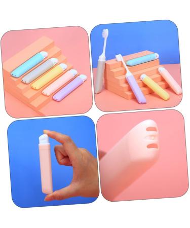 Frcolor 5-Piece Ergonomic Folding Toothbrush Set | Daily Dental Accessories for Home Use - International Shipping Available - Buy Online on GoSupps.com