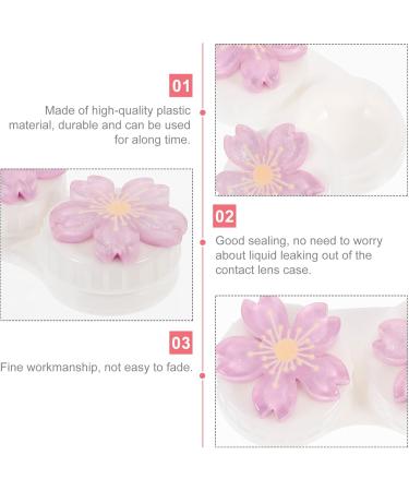 Ultechnovo 3-Piece Travel Contact Lens Case Set - Portable Violet Container for Contact Lenses (7x4.5x2.5cm) - International Shipping Available - Buy Online on GoSupps.com