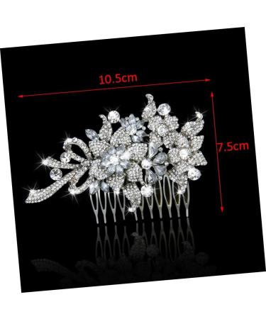 DOITOOL Hair Teasing Comb Diamond Headpiece Flower Hair Accessories Crystal Headpiece Women Hair Comb Rhinestone Headpiece Bowknot Hair Comb Tiara The Flowers Bride South Korea - Buy Online on GoSupps.com