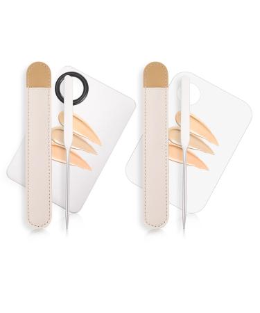 6Pcs Makeup Spatula Korean Set  Foundation Spatula  tainless Steel Makeup Palette Cosmetic Palette with Spatula Makeup Art Tool  Foundation Applicator  Professional Facial Makeup Tools