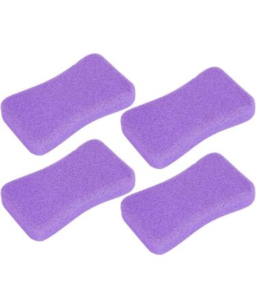 4-Piece Pumice Stone Set for Massage Callus Peeling & Foot Care - Purple Pedicure Scrubber - Buy Online on GoSupps.com